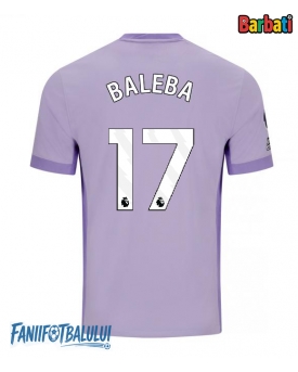 Brighton Carlos Baleba #17 Tricou Fotbal Replică 2025-26 Barbati Deplasare